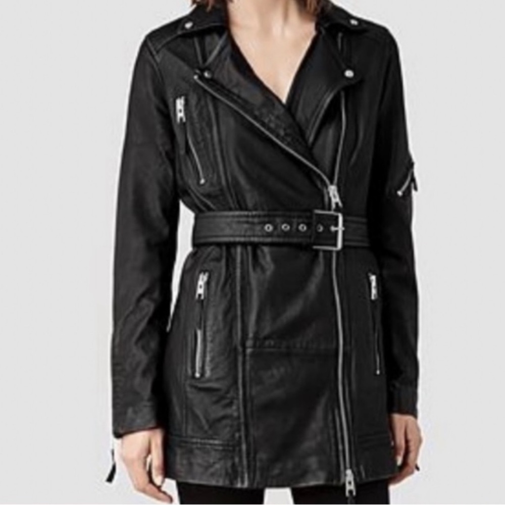 ALL SAINTS Asker Biker Jacket US size 2